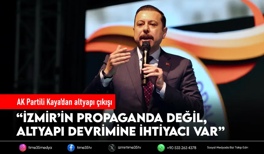 AK Partili Kaya’dan içme suyu ve altyapı çıkışı