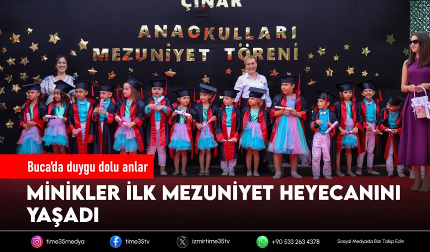 Çınar Anaokulları’nda mezuniyet coşkusu