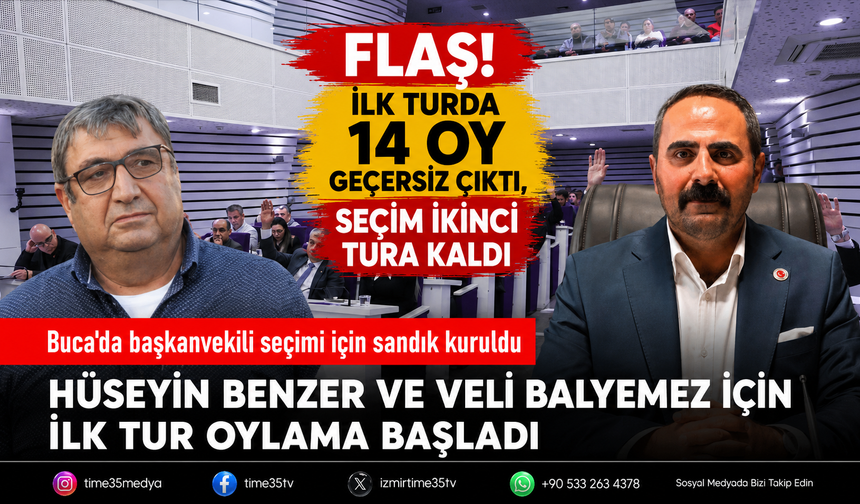 Buca'da başkanvekili seçiminin ilk turunda sonuç çıkmadı