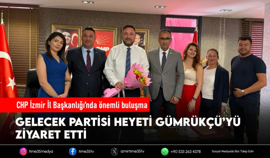 Gelecek Partisi’nden Utku Gümrükçü’ye hayırlı olsun ziyareti