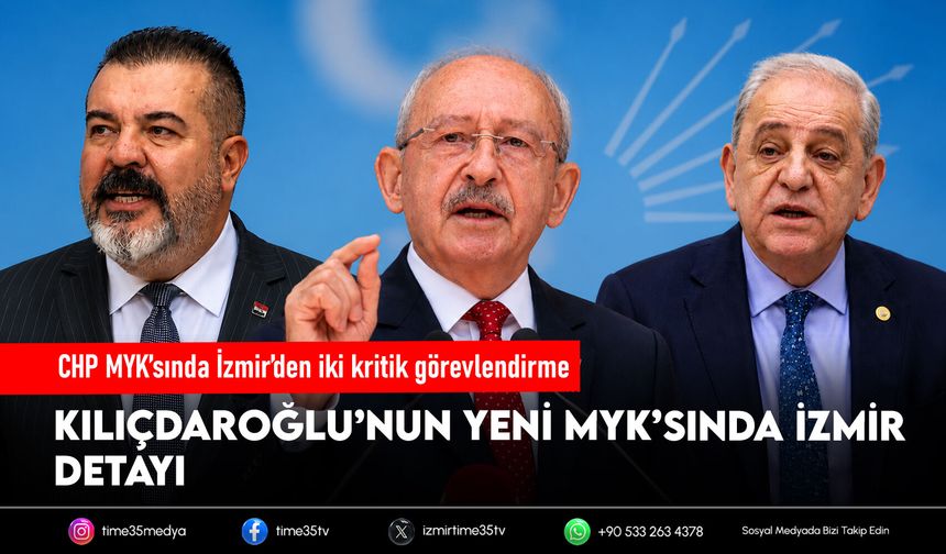 CHP MYK’sında İzmir’den iki kritik görevlendirme