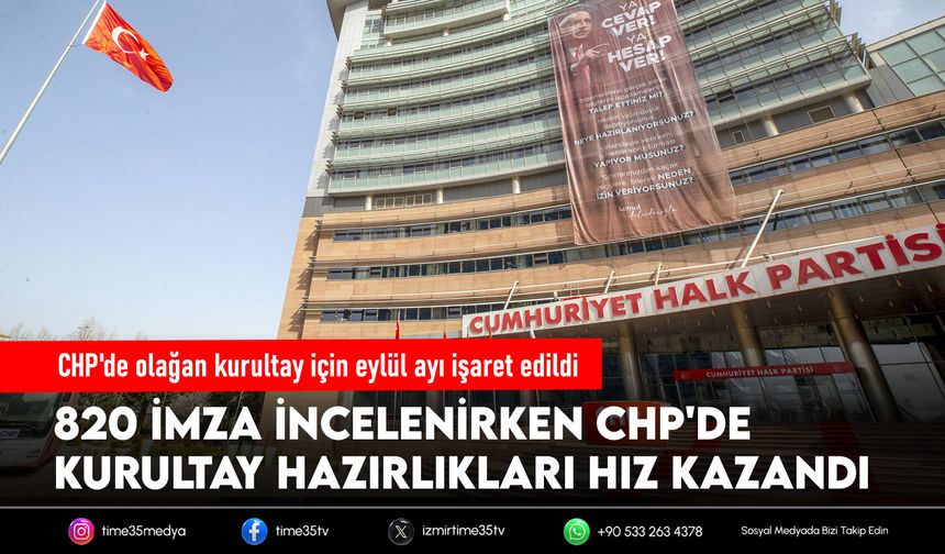 CHP'de olağan kurultay için eylül ayı işaret edildi