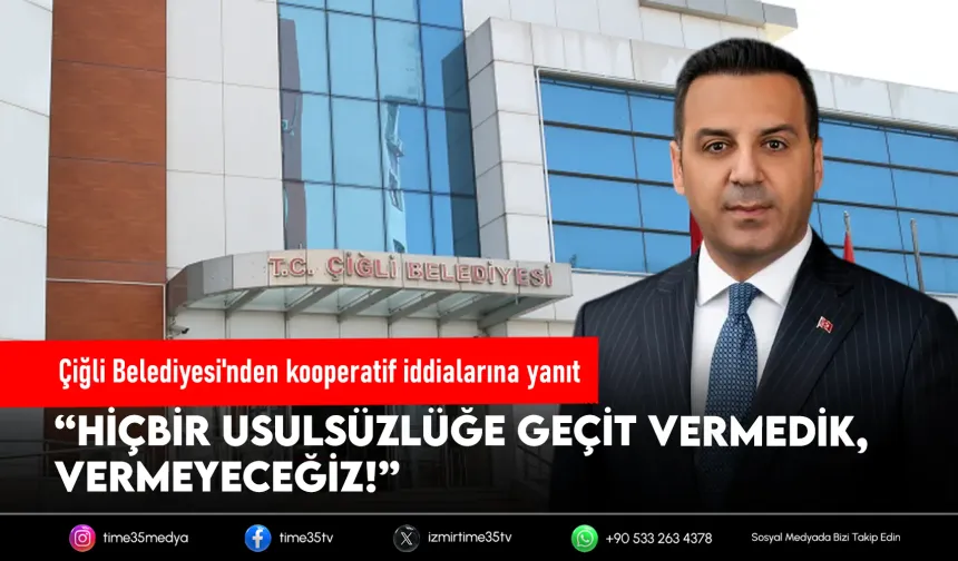 Çiğli Belediyesi'nden kooperatif iddialarına yanıt