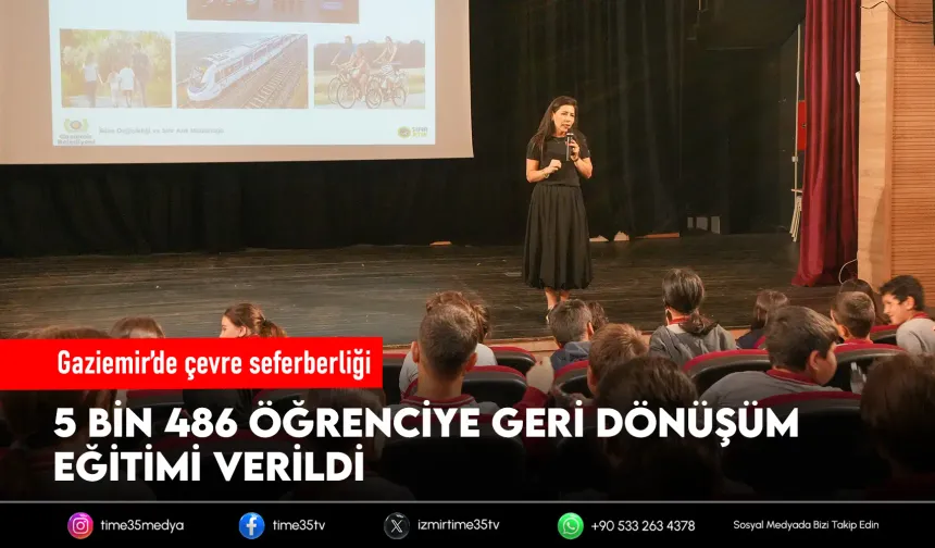 Gaziemir’de 5 bin öğrenciye çevre eğitimi