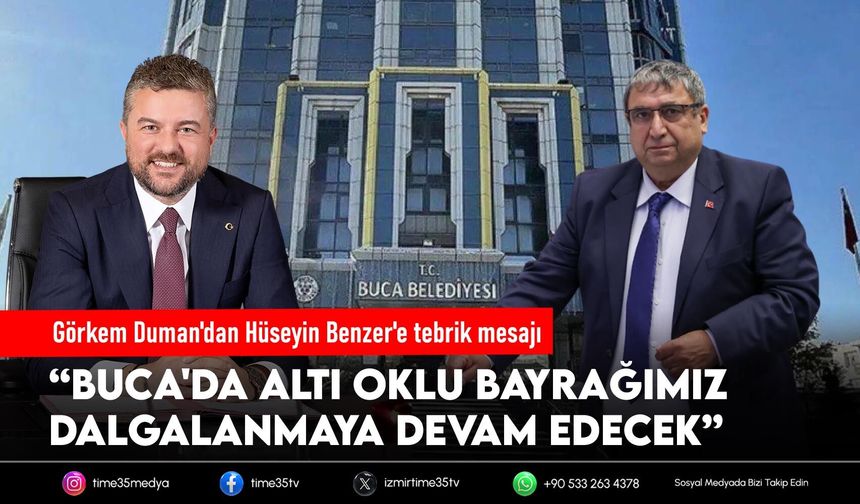 Görkem Duman'dan Hüseyin Benzer'e tebrik mesajı