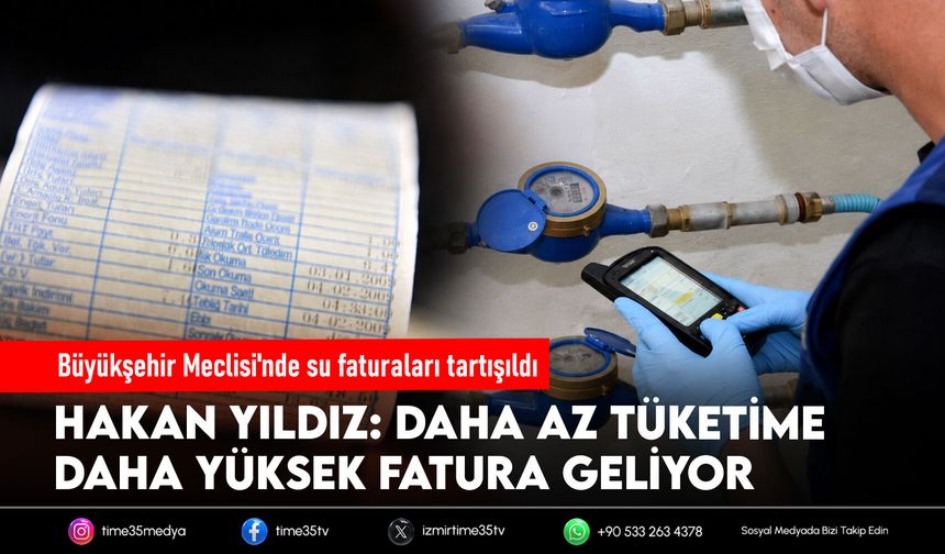 Büyükşehir Meclisi’nde su tarifesi polemiği: “Az tüketime ödül, çok tüketime ceza”
