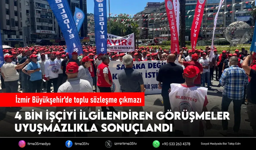 İzmir Büyükşehir Belediyesi’nde işçi eylemi
