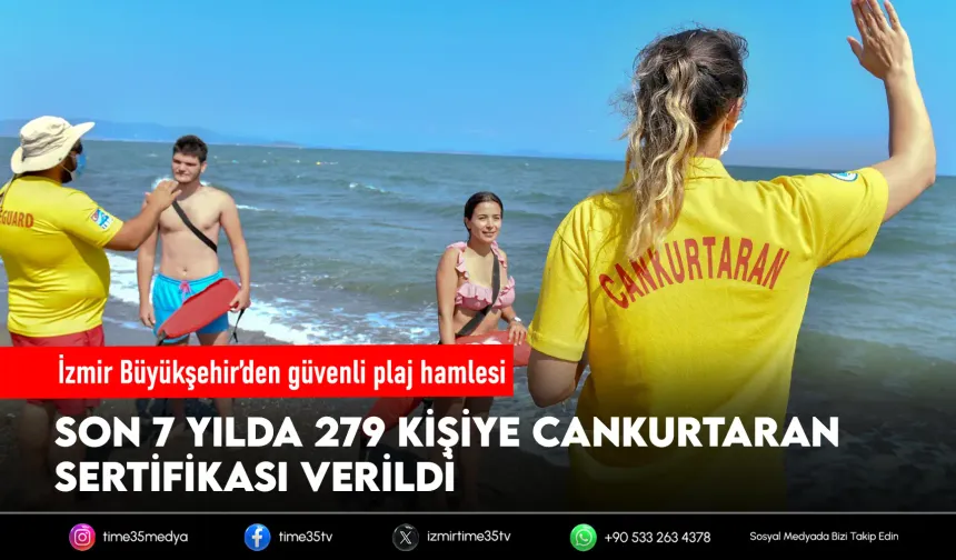 İzmir sahillerinde hayat nöbeti