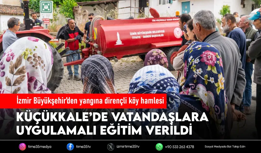 Büyükşehir'den yangına karşı köylere destek