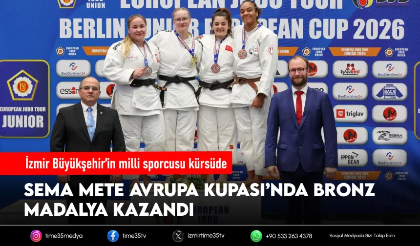 İzmirli Sema Avrupa Kupası’nda kürsüde