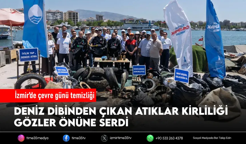 İzmir Körfezi’nden çıkan atıklar pes dedirtti