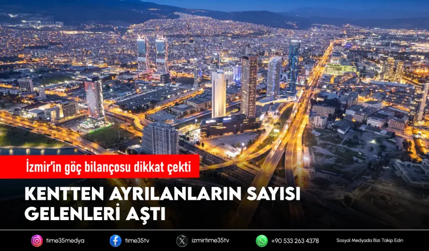 İzmir yurt dışı göçte eksiye düştü