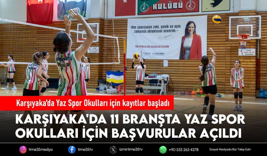 Karşıyaka'da Yaz Spor Okulları için kayıtlar başladı