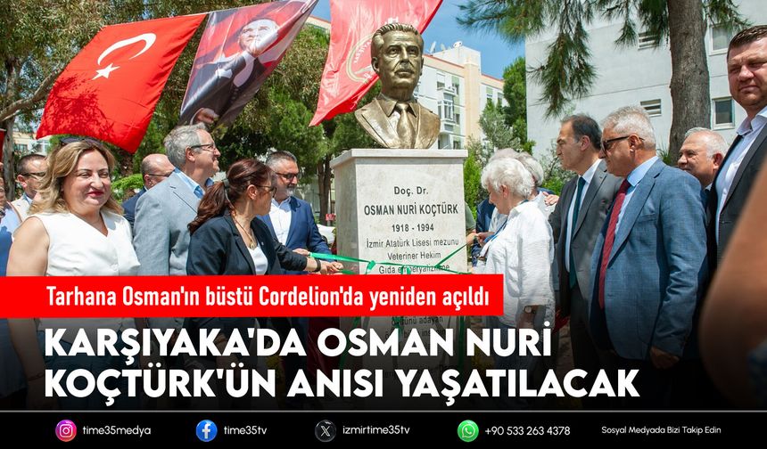 Tarhana Osman'ın büstü Cordelion'da yeniden açıldı