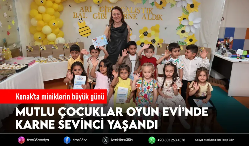 Mutlu Çocuklar’da karne heyecanı