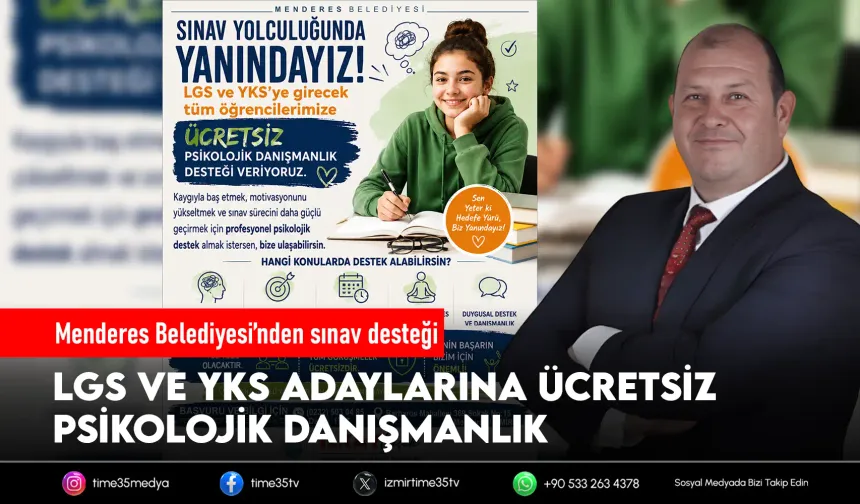 Başkan Çiçek’ten öğrencilere moral desteği