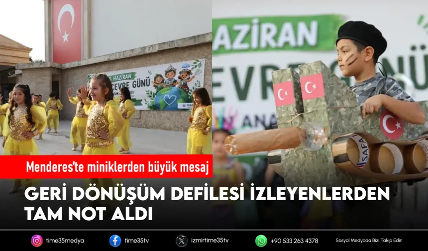 Menderes’te öğrencilerden duyarlı defile
