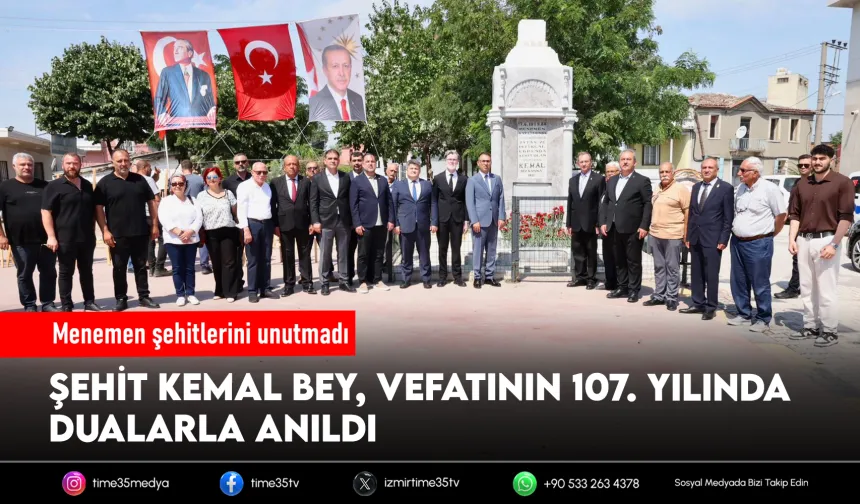 Menemen şehitlerini unutmadı