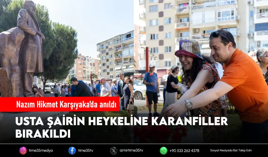 Nazım Hikmet Karşıyaka’da şiirleriyle anıldı