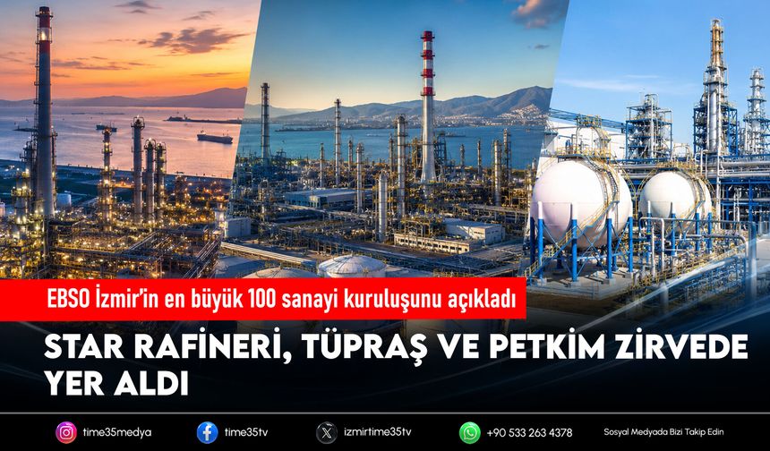 EBSO İzmir’in en büyük 100 sanayi kuruluşunu açıkladı