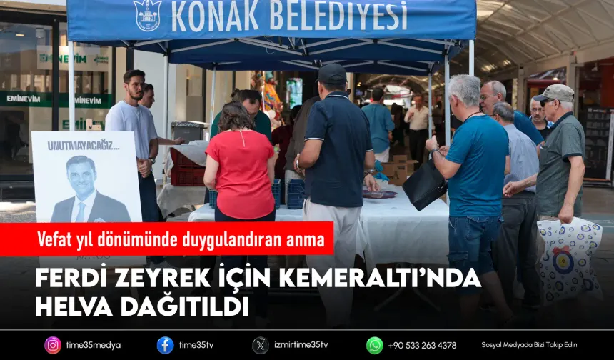 Konak Belediyesi'nden Ferdi Zeyrek'e vefa