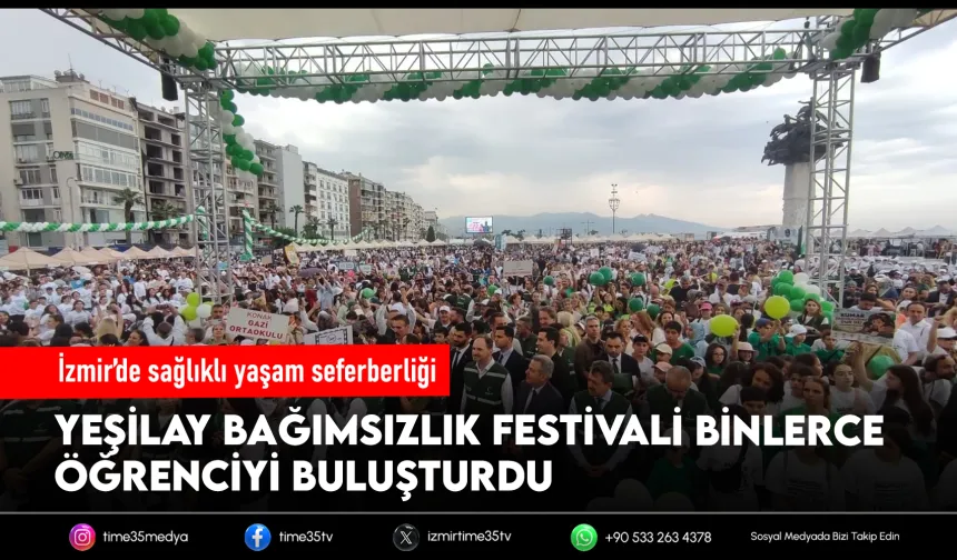İzmir'de Yeşilay Bağımsızlık Festivali coşkusu