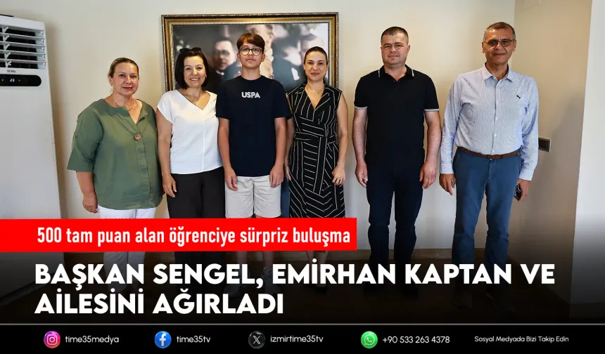 Başkan Sengel, LGS şampiyonunu ağırladı