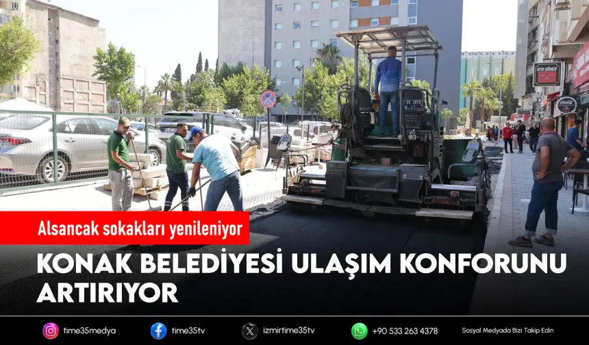 Alsancak sokakları yenilenmeye devam ediyor
