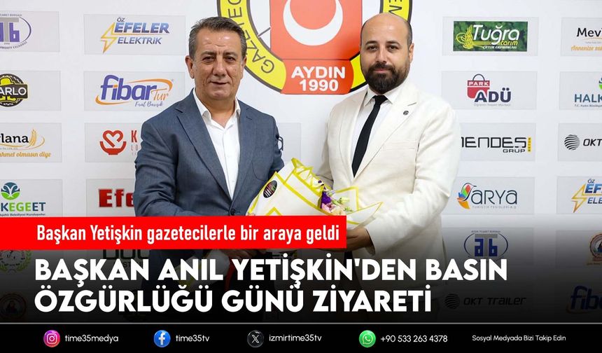 Başkan Yetişkin gazetecilerle bir araya geldi