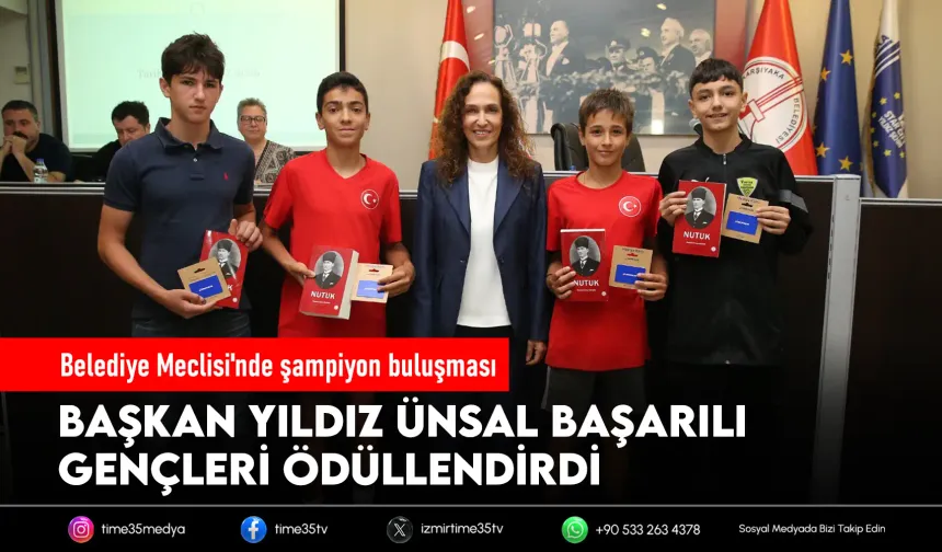 Başkan Ünsal’dan Karşıyaka’nın altın çocuklarına ödül