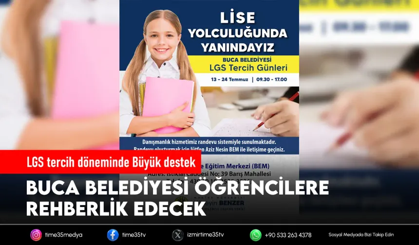 Buca Belediyesi’nden lise adaylarına büyük destek