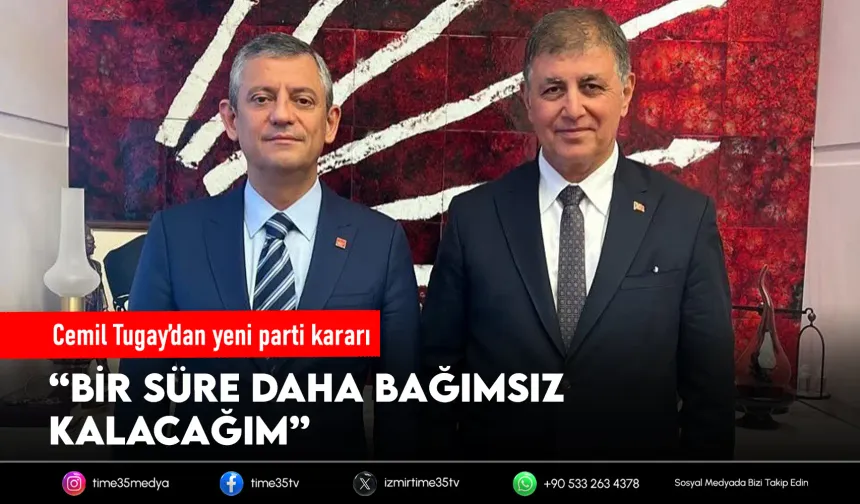 Cemil Tugay'dan Yeni Parti kararı