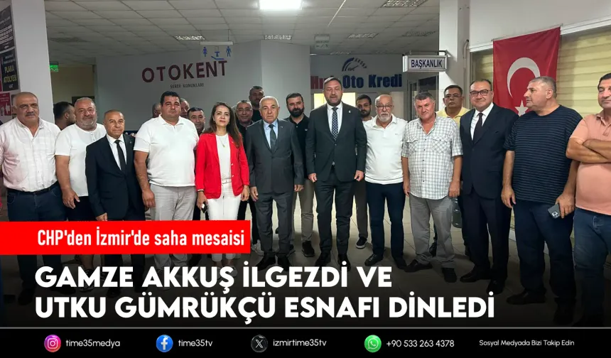 CHP heyeti İzmir'de sahaya indi! Esnaf ve STK'larla buluştu