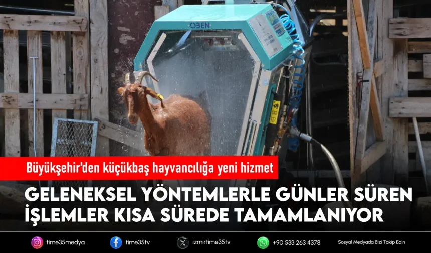 Küçükbaş üreticisinin günler süren işi dakikalara indi