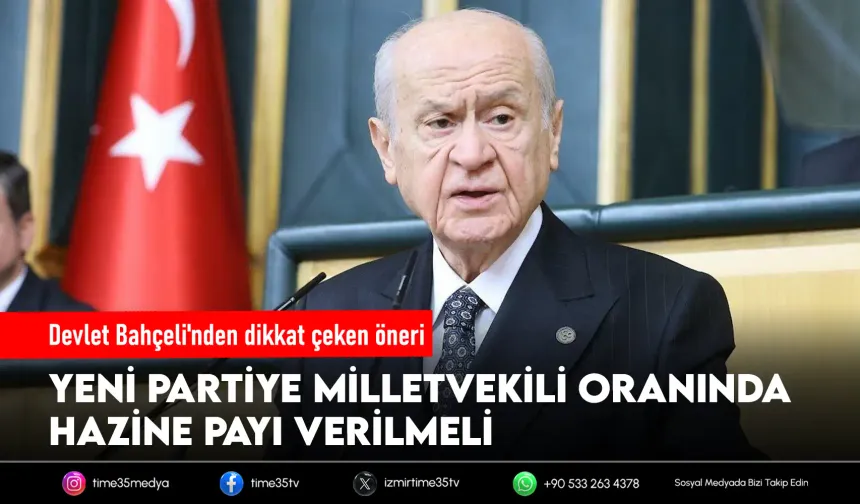 Bahçeli'den 'Yeni Parti' çıkışı: Hazine yardımı paylaşılmalı