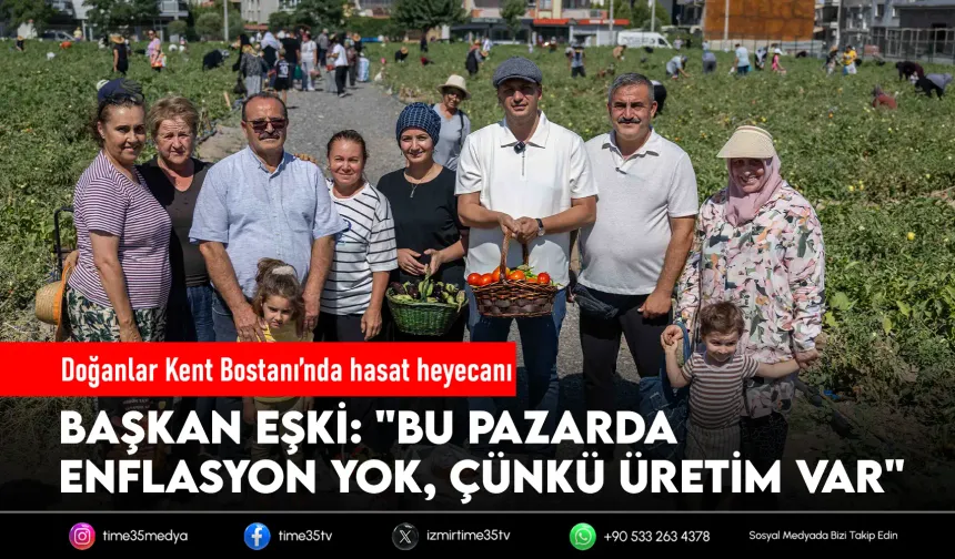 Doğanlar Kent Bostanı’nda hasat heyecanı