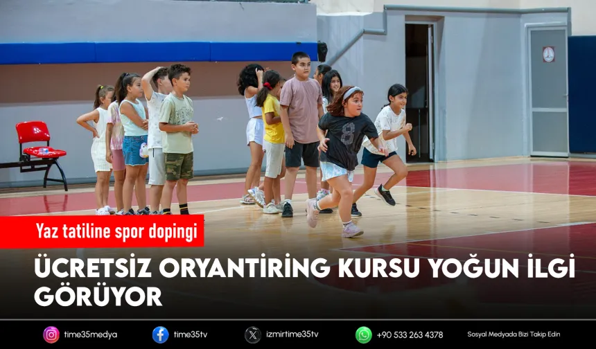 Karşıyakalı çocuklara yaza özel oryantiring eğitimi