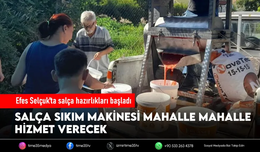 Efes Selçuk'ta kışlık salça hazırlıkları başlıyor