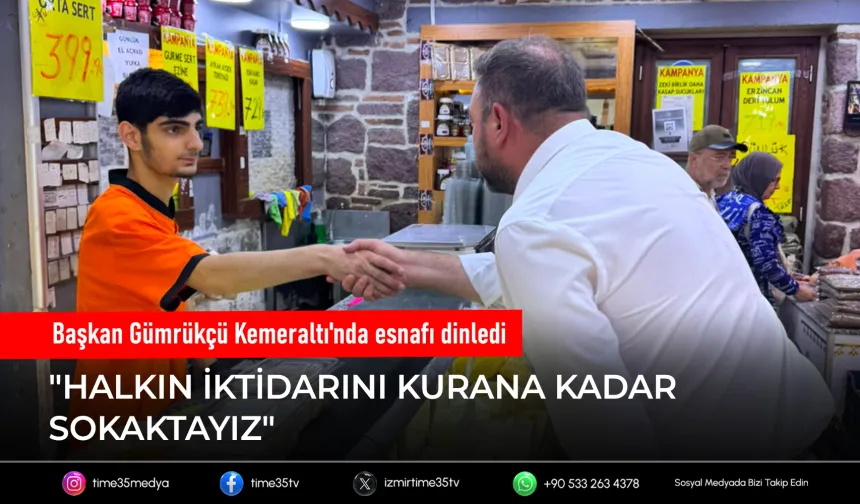 CHP İzmir İl Başkanı Utku Gümrükçü sahadan mesaj verdi