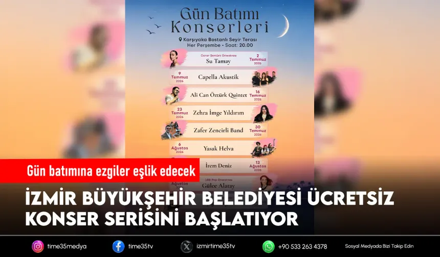İzmir’de Gün Batımı konserleri başlıyor
