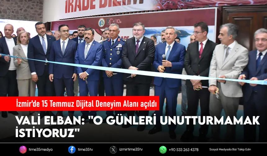 İzmir'de 15 Temmuz Dijital Deneyim Merkezi açıldı