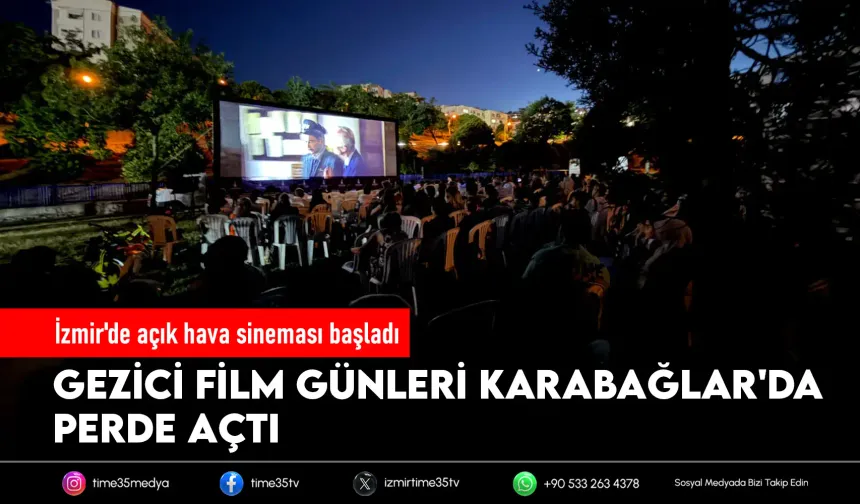 Karabağlar'da açıkhava film keyfi