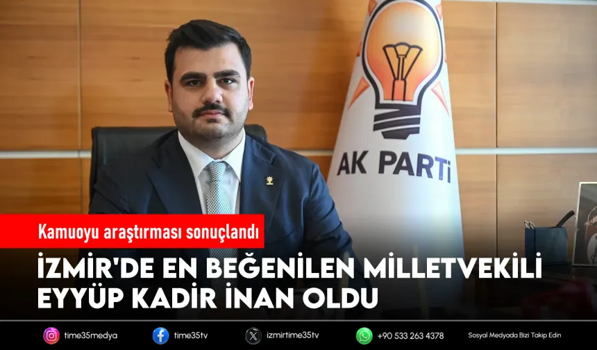 Eyyüp Kadir İnan, İzmir'in en beğenilen milletvekili oldu