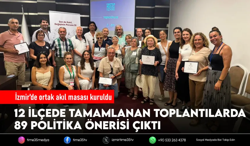 İzmir için ortak akıl buluşmaları sürüyor