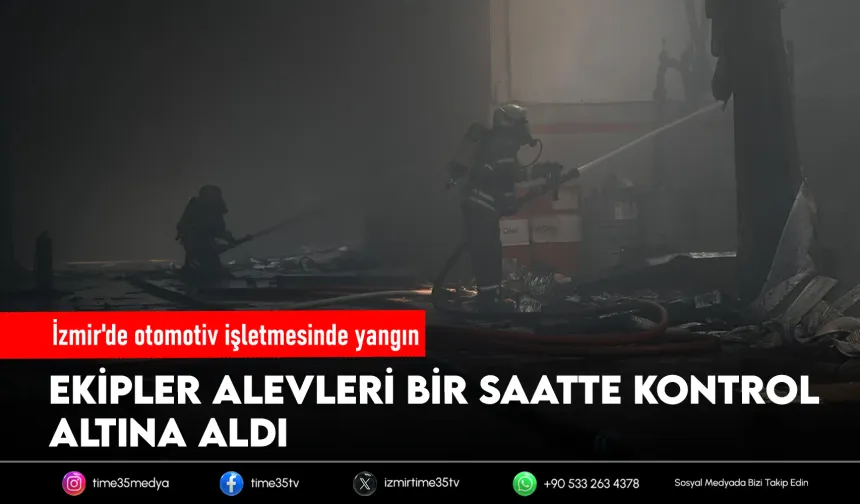 Bayraklı’daki yangın büyümeden kontrol altına alındı