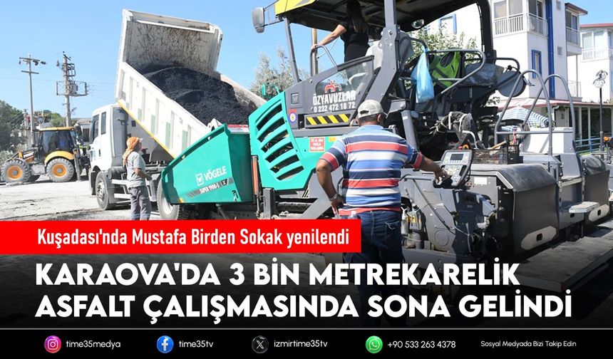 Kuşadası'nda Mustafa Birden Sokak yenilendi