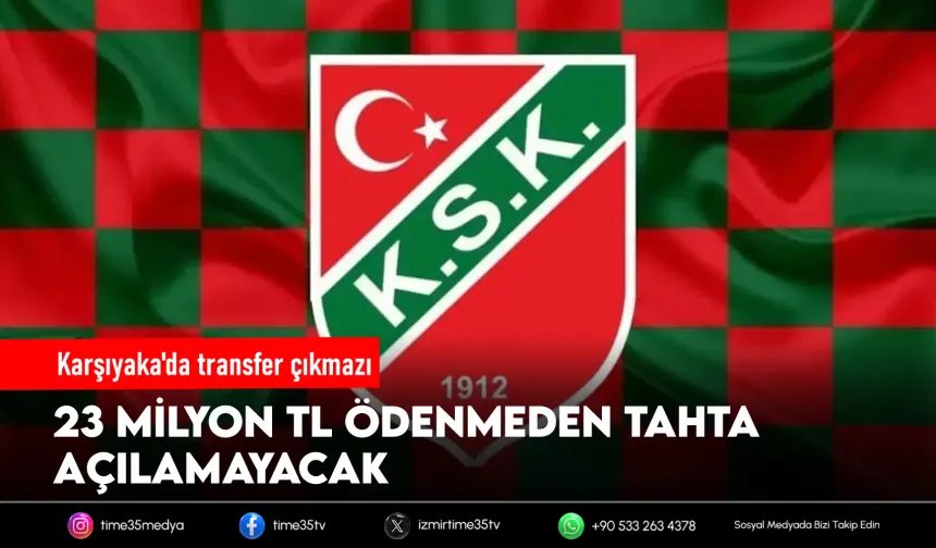 Karşıyaka'da gündem, transfer yasağı