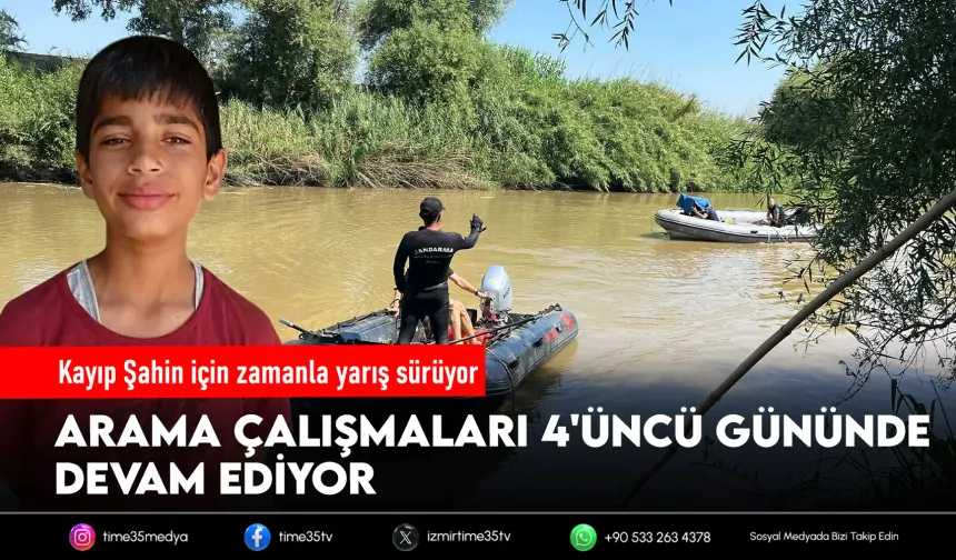 Büyük Menderes'te kaybolan Şahin 4 gündür aranıyor