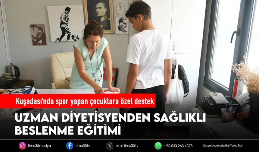 Kuşadası'nda çocuk sporculara ücretsiz diyet danışmanlığı