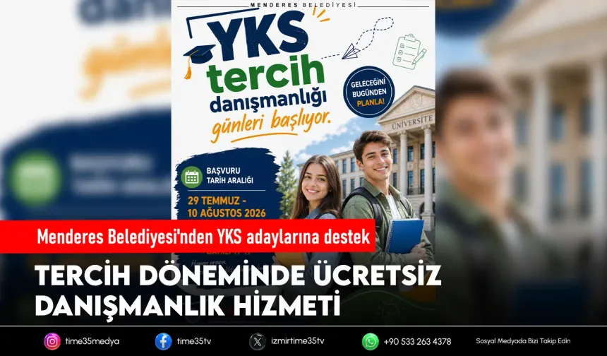 Menderes Belediyesi'nden YKS tercih desteği